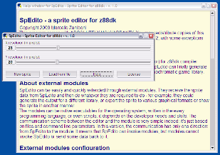 version 1.0 under Windows, start and help windows